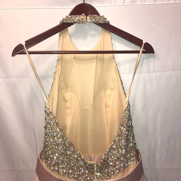 JOVANI BLUSH + CHAMPAGNE BALLGOWN - Picture 5 of 8